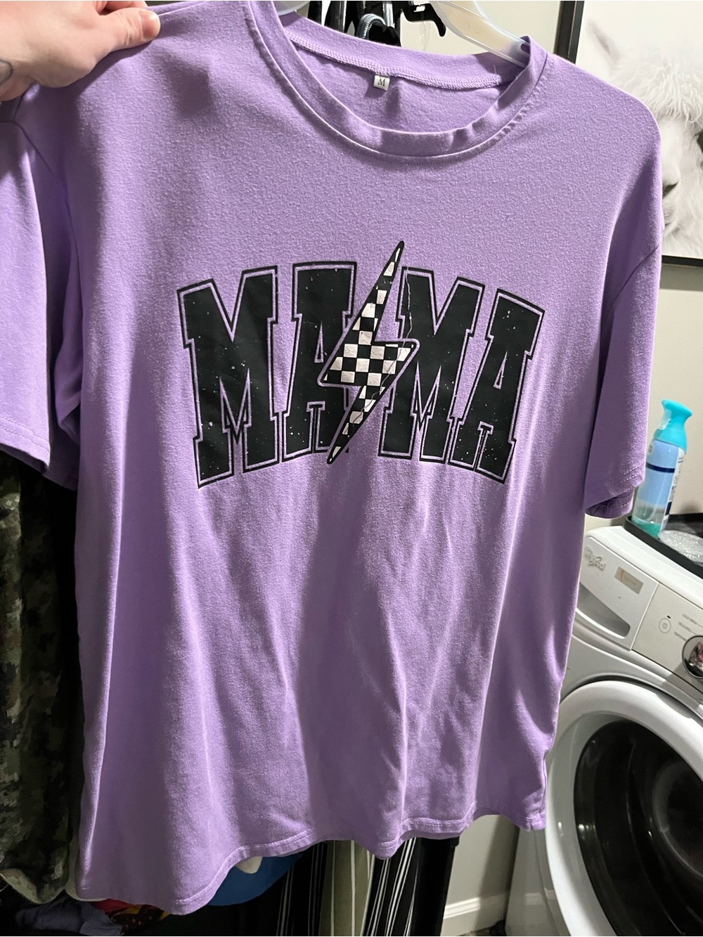 Purple Graphic 'MAMA' T‑Shirt